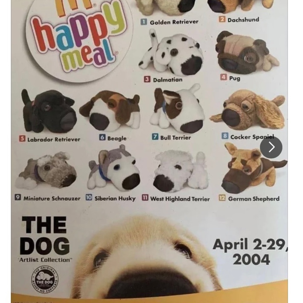 2004 New in Bag Mc Donald’s Happy Meal The Dog complete set of 12.